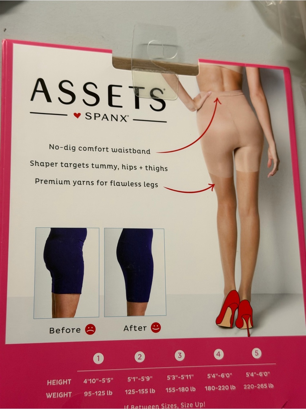 SPANX pantyhose, size 5, new package